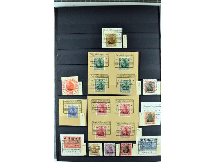 1914/1918, umfangreicher, oft postfrischer und gestempelter Bestand aller Gebiete mit etlichen besseren und kpl. Ausgaben, Fa