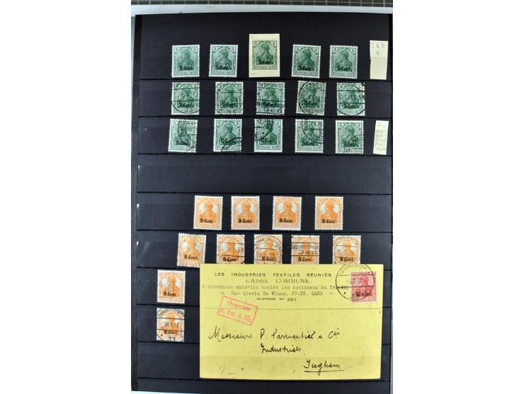 1914/1918, umfangreicher, oft postfrischer und gestempelter Bestand aller Gebiete mit etlichen besseren und kpl. Ausgaben, Fa