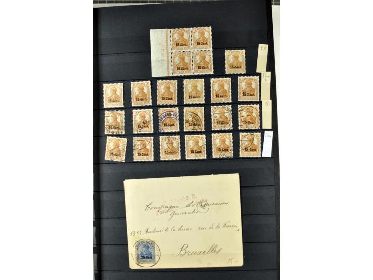 1914/1918, umfangreicher, oft postfrischer und gestempelter Bestand aller Gebiete mit etlichen besseren und kpl. Ausgaben, Fa