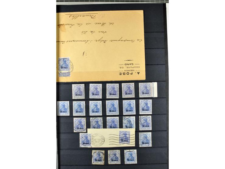 1914/1918, umfangreicher, oft postfrischer und gestempelter Bestand aller Gebiete mit etlichen besseren und kpl. Ausgaben, Fa