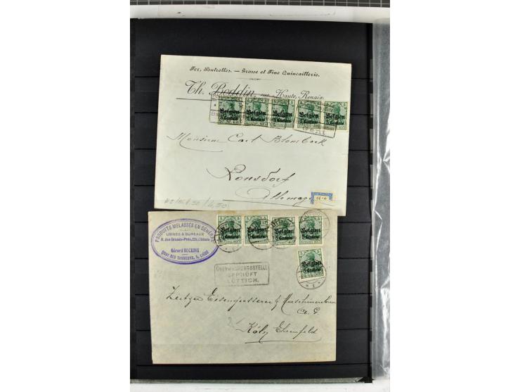 1914/1918, umfangreicher, oft postfrischer und gestempelter Bestand aller Gebiete mit etlichen besseren und kpl. Ausgaben, Fa