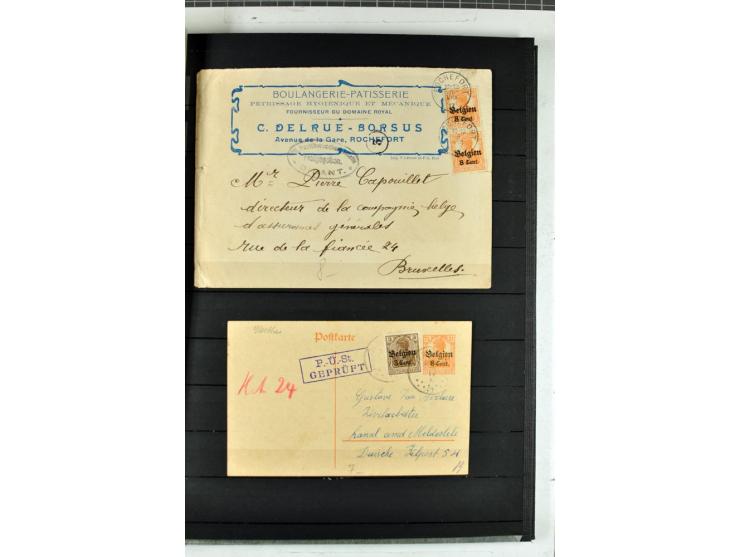 1914/1918, umfangreicher, oft postfrischer und gestempelter Bestand aller Gebiete mit etlichen besseren und kpl. Ausgaben, Fa