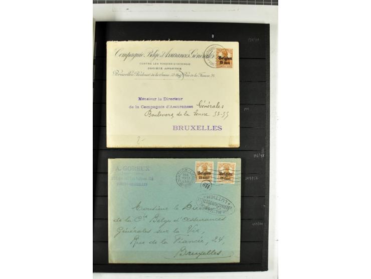 1914/1918, umfangreicher, oft postfrischer und gestempelter Bestand aller Gebiete mit etlichen besseren und kpl. Ausgaben, Fa