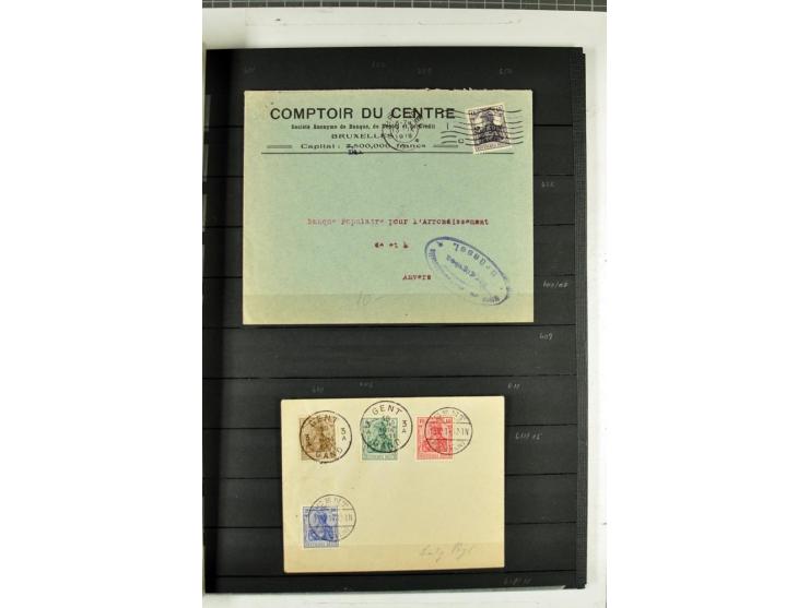 1914/1918, umfangreicher, oft postfrischer und gestempelter Bestand aller Gebiete mit etlichen besseren und kpl. Ausgaben, Fa