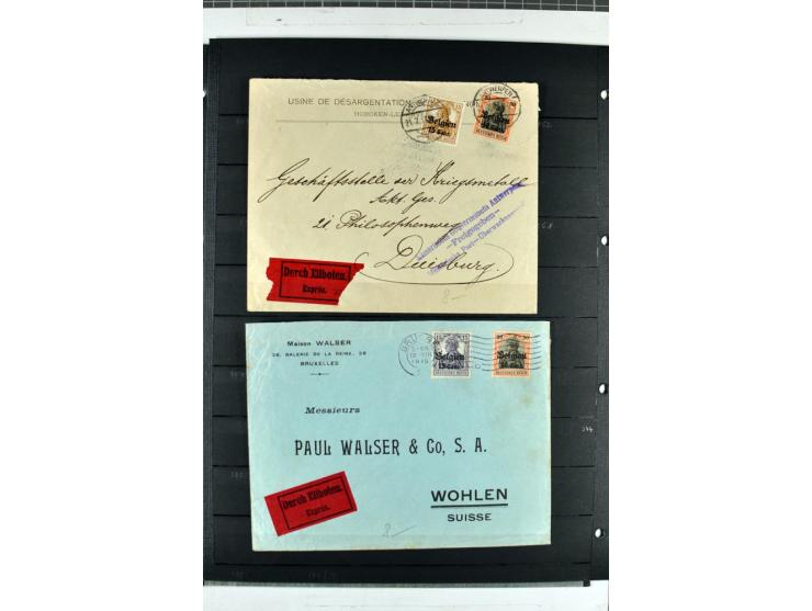 1914/1918, umfangreicher, oft postfrischer und gestempelter Bestand aller Gebiete mit etlichen besseren und kpl. Ausgaben, Fa