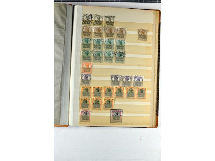 1914/1918, umfangreicher, oft postfrischer und gestempelter Bestand aller Gebiete mit etlichen besseren und kpl. Ausgaben, Fa