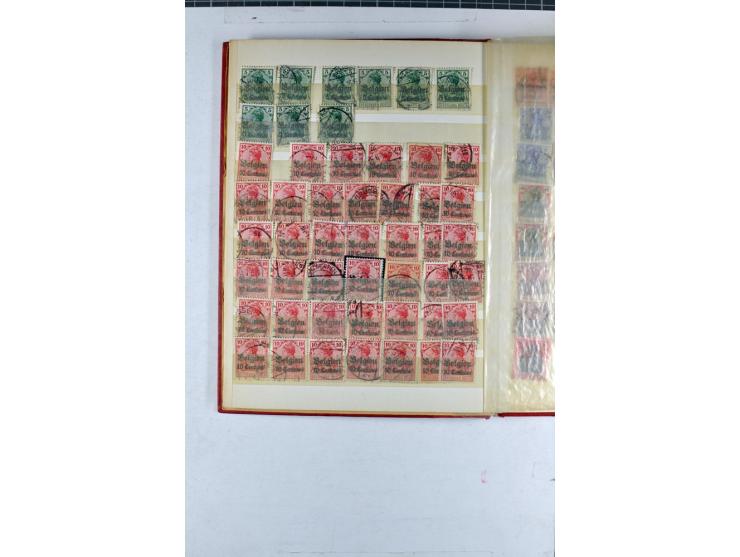 1914/1918, umfangreicher, oft postfrischer und gestempelter Bestand aller Gebiete mit etlichen besseren und kpl. Ausgaben, Fa