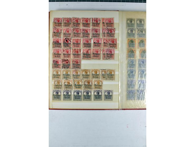 1914/1918, umfangreicher, oft postfrischer und gestempelter Bestand aller Gebiete mit etlichen besseren und kpl. Ausgaben, Fa