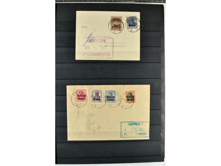 1914/1918, umfangreicher, oft postfrischer und gestempelter Bestand aller Gebiete mit etlichen besseren und kpl. Ausgaben, Fa