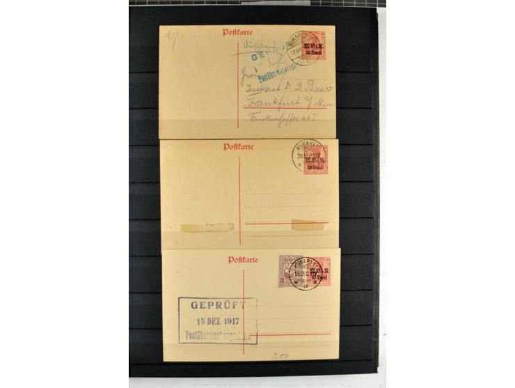 1914/1918, umfangreicher, oft postfrischer und gestempelter Bestand aller Gebiete mit etlichen besseren und kpl. Ausgaben, Fa