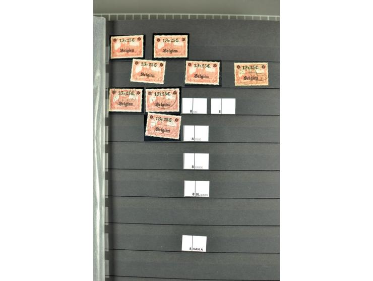 1914/18, sehr schön spezialisierte ungebrauchte/postfrische und gestempelte Sammlung mit etlichen Farbvarianten, Ur- und Aufd