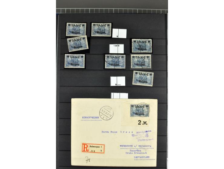 1914/18, sehr schön spezialisierte ungebrauchte/postfrische und gestempelte Sammlung mit etlichen Farbvarianten, Ur- und Aufd