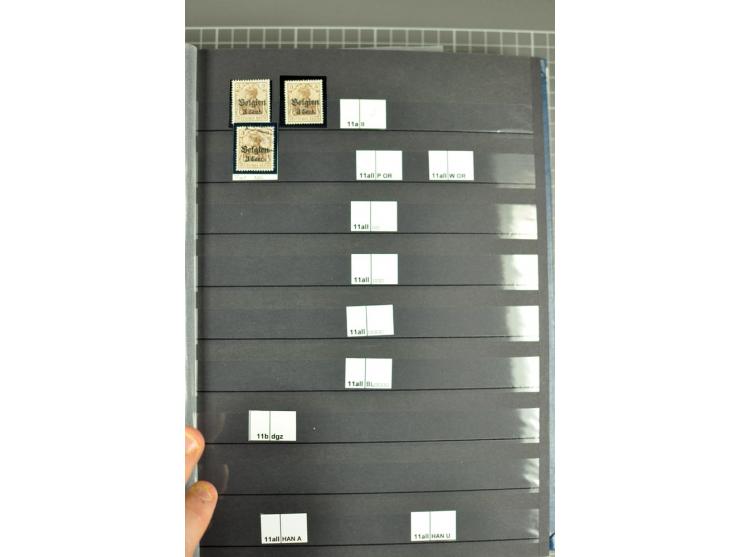 1914/18, sehr schön spezialisierte ungebrauchte/postfrische und gestempelte Sammlung mit etlichen Farbvarianten, Ur- und Aufd