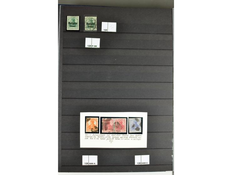 1914/18, sehr schön spezialisierte ungebrauchte/postfrische und gestempelte Sammlung mit etlichen Farbvarianten, Ur- und Aufd