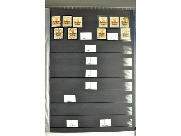 1914/18, sehr schön spezialisierte ungebrauchte/postfrische und gestempelte Sammlung mit etlichen Farbvarianten, Ur- und Aufd