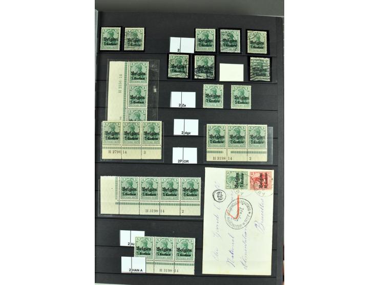 1914/18, sehr schön spezialisierte ungebrauchte/postfrische und gestempelte Sammlung mit etlichen Farbvarianten, Ur- und Aufd
