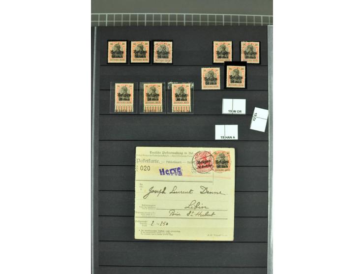 1914/18, sehr schön spezialisierte ungebrauchte/postfrische und gestempelte Sammlung mit etlichen Farbvarianten, Ur- und Aufd