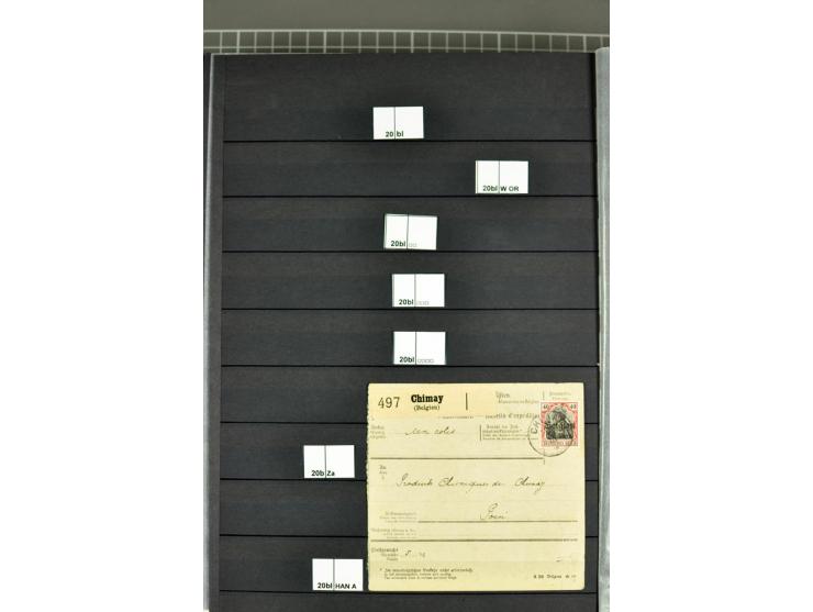 1914/18, sehr schön spezialisierte ungebrauchte/postfrische und gestempelte Sammlung mit etlichen Farbvarianten, Ur- und Aufd