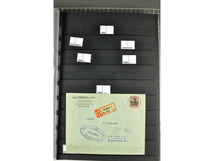 1914/18, sehr schön spezialisierte ungebrauchte/postfrische und gestempelte Sammlung mit etlichen Farbvarianten, Ur- und Aufd