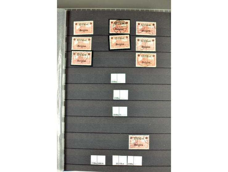 1914/18, sehr schön spezialisierte ungebrauchte/postfrische und gestempelte Sammlung mit etlichen Farbvarianten, Ur- und Aufd