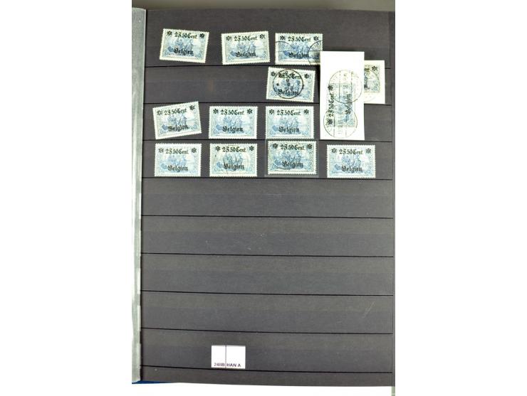 1914/18, sehr schön spezialisierte ungebrauchte/postfrische und gestempelte Sammlung mit etlichen Farbvarianten, Ur- und Aufd