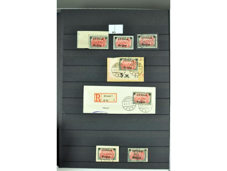 1914/18, sehr schön spezialisierte ungebrauchte/postfrische und gestempelte Sammlung mit etlichen Farbvarianten, Ur- und Aufd