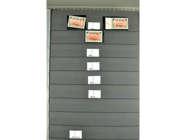1914/18, sehr schön spezialisierte ungebrauchte/postfrische und gestempelte Sammlung mit etlichen Farbvarianten, Ur- und Aufd