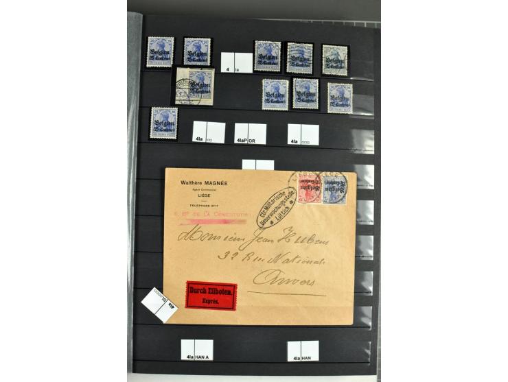 1914/18, sehr schön spezialisierte ungebrauchte/postfrische und gestempelte Sammlung mit etlichen Farbvarianten, Ur- und Aufd