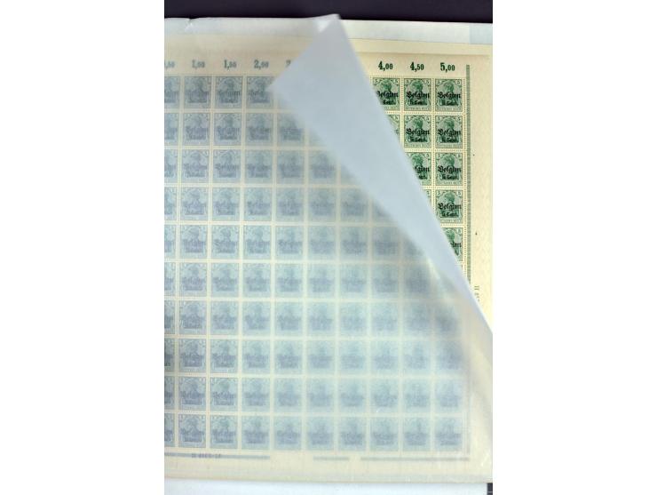 1914/18, sehr schön spezialisierte ungebrauchte/postfrische und gestempelte Sammlung mit etlichen Farbvarianten, Ur- und Aufd