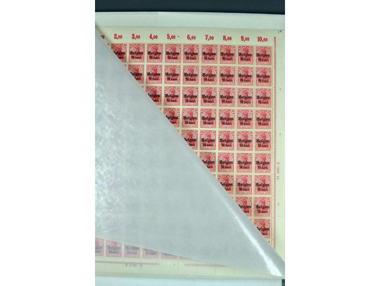 1914/18, sehr schön spezialisierte ungebrauchte/postfrische und gestempelte Sammlung mit etlichen Farbvarianten, Ur- und Aufd