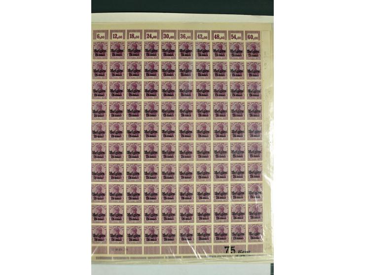 1914/18, sehr schön spezialisierte ungebrauchte/postfrische und gestempelte Sammlung mit etlichen Farbvarianten, Ur- und Aufd