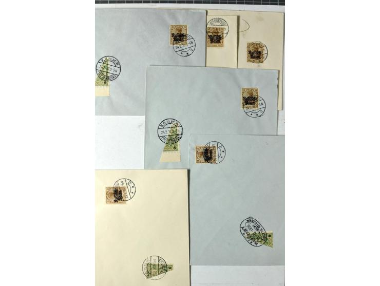 Stadtpost Warschau: 1915/16, über 230 Briefe und Karten nach Warschau, alle mit Marken bzw. Portostempeln der Stadtpost, dabe