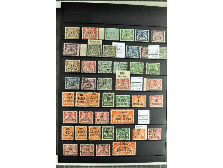 1920/1939, meist postfrische und gestempelte Sammlung inkl. Dienst- und Portomarken sowie Port Gdansk im Steckbuch, dabei vie