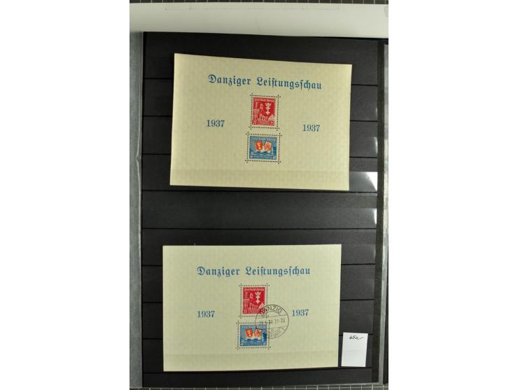 1920/1939, meist postfrische und gestempelte Sammlung inkl. Dienst- und Portomarken sowie Port Gdansk im Steckbuch, dabei vie