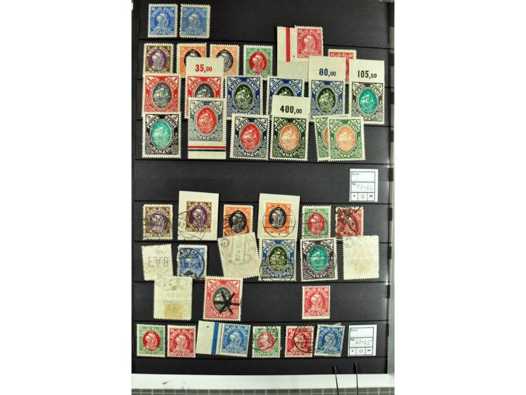 1920/1939, meist postfrische und gestempelte Sammlung inkl. Dienst- und Portomarken sowie Port Gdansk im Steckbuch, dabei vie