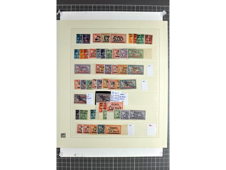 1920/1923, hochwertige, bis auf Mi.-Nr. 129-34 in den Hauptnummern überkomplette, meist postfrische Sammlung mit einigen Aufd