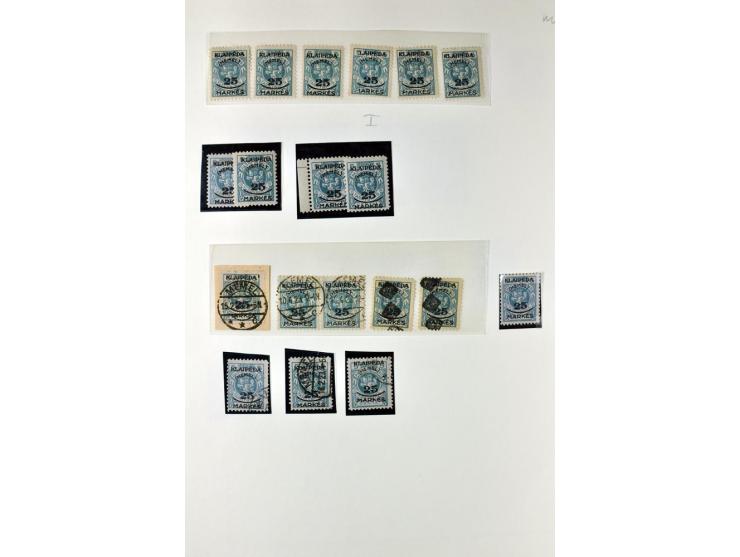 1923, umfangreiche ungebrauchte/postfrische und gestempelte Sammlung mit vielen besseren Werten dabei u.a. Mi.-Nr. 189(3), 19