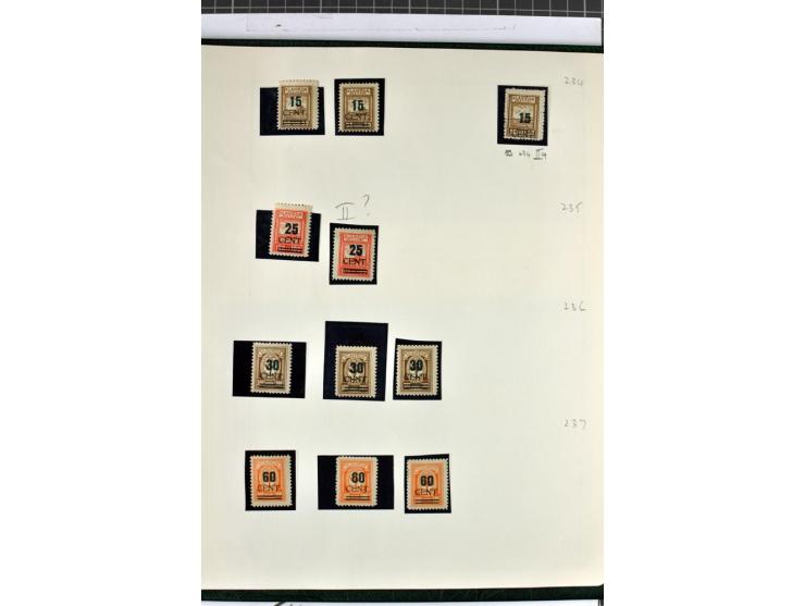 1923, umfangreiche ungebrauchte/postfrische und gestempelte Sammlung mit vielen besseren Werten dabei u.a. Mi.-Nr. 189(3), 19