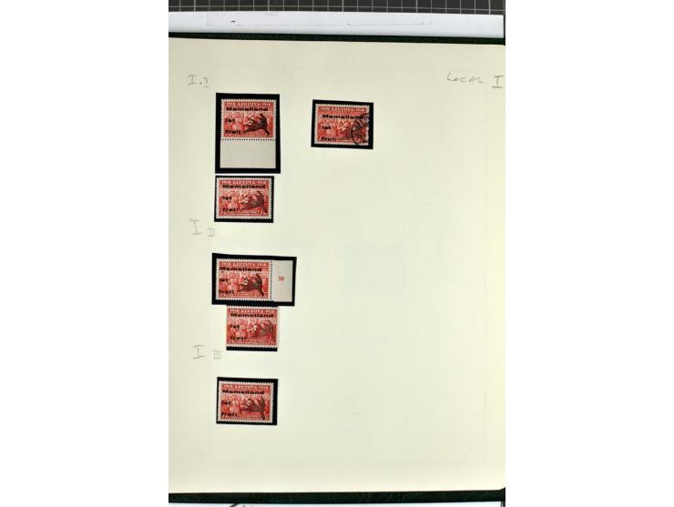 1923, umfangreiche ungebrauchte/postfrische und gestempelte Sammlung mit vielen besseren Werten dabei u.a. Mi.-Nr. 189(3), 19