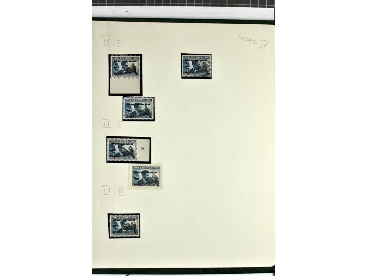 1923, umfangreiche ungebrauchte/postfrische und gestempelte Sammlung mit vielen besseren Werten dabei u.a. Mi.-Nr. 189(3), 19