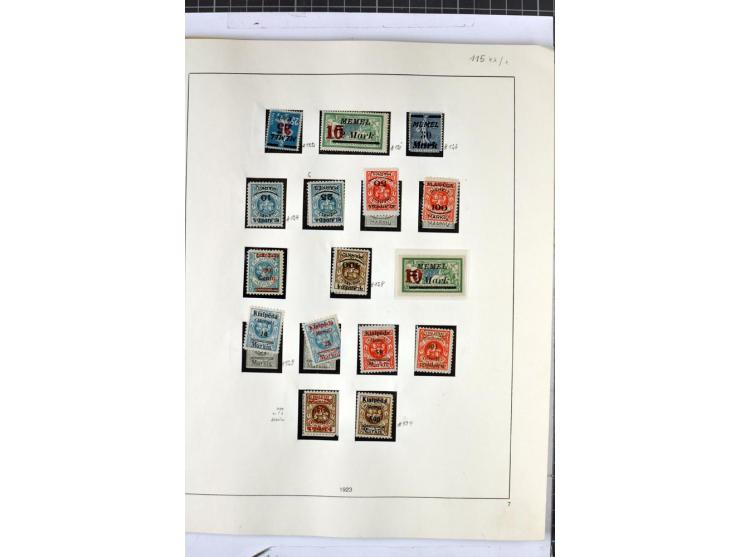 1923, umfangreiche ungebrauchte/postfrische und gestempelte Sammlung mit vielen besseren Werten dabei u.a. Mi.-Nr. 189(3), 19