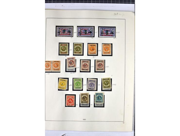 1923, umfangreiche ungebrauchte/postfrische und gestempelte Sammlung mit vielen besseren Werten dabei u.a. Mi.-Nr. 189(3), 19