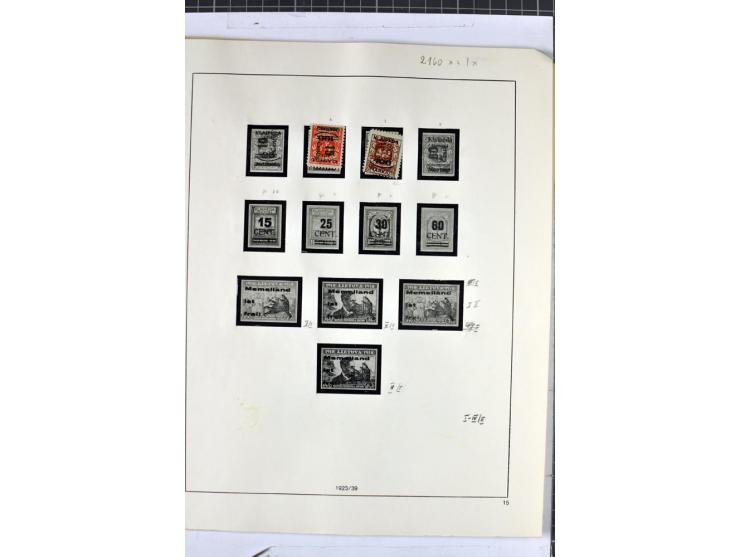 1923, umfangreiche ungebrauchte/postfrische und gestempelte Sammlung mit vielen besseren Werten dabei u.a. Mi.-Nr. 189(3), 19