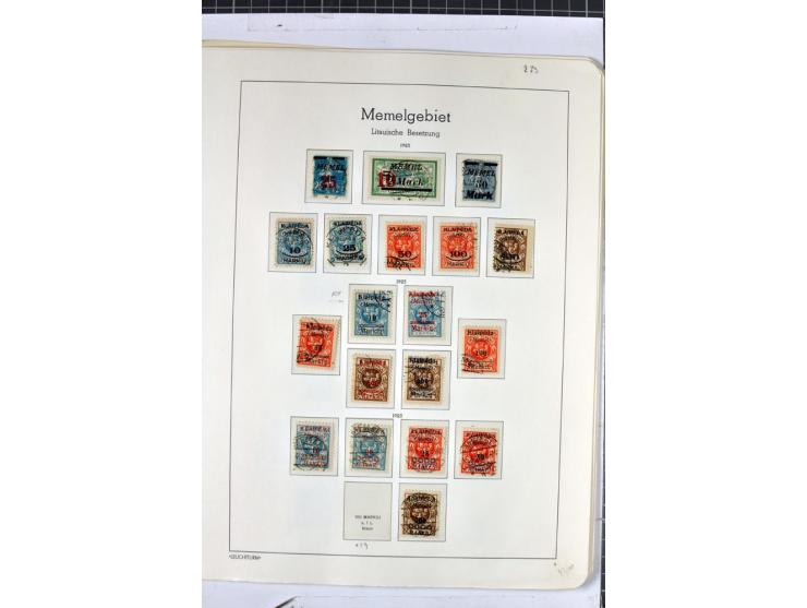 1923, umfangreiche ungebrauchte/postfrische und gestempelte Sammlung mit vielen besseren Werten dabei u.a. Mi.-Nr. 189(3), 19