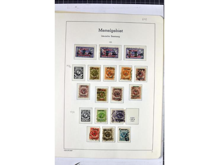 1923, umfangreiche ungebrauchte/postfrische und gestempelte Sammlung mit vielen besseren Werten dabei u.a. Mi.-Nr. 189(3), 19