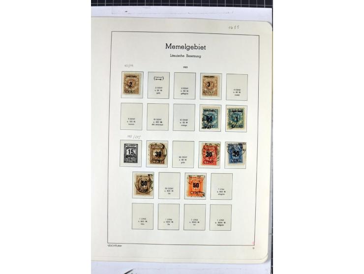 1923, umfangreiche ungebrauchte/postfrische und gestempelte Sammlung mit vielen besseren Werten dabei u.a. Mi.-Nr. 189(3), 19