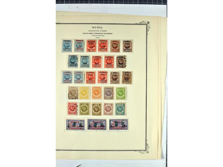 1923, umfangreiche ungebrauchte/postfrische und gestempelte Sammlung mit vielen besseren Werten dabei u.a. Mi.-Nr. 189(3), 19