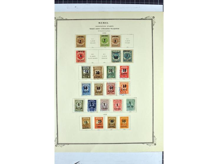 1923, umfangreiche ungebrauchte/postfrische und gestempelte Sammlung mit vielen besseren Werten dabei u.a. Mi.-Nr. 189(3), 19