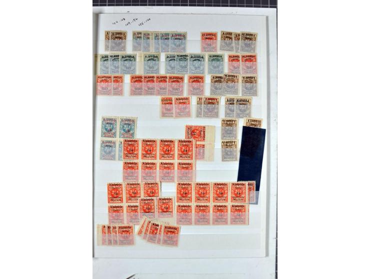 1923, umfangreiche ungebrauchte/postfrische und gestempelte Sammlung mit vielen besseren Werten dabei u.a. Mi.-Nr. 189(3), 19