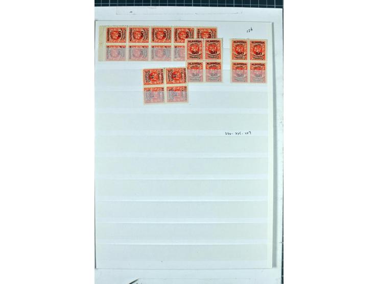 1923, umfangreiche ungebrauchte/postfrische und gestempelte Sammlung mit vielen besseren Werten dabei u.a. Mi.-Nr. 189(3), 19
